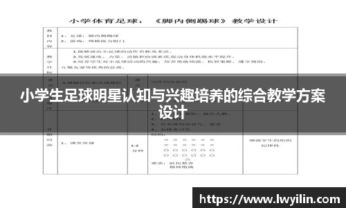 小学生足球明星认知与兴趣培养的综合教学方案设计